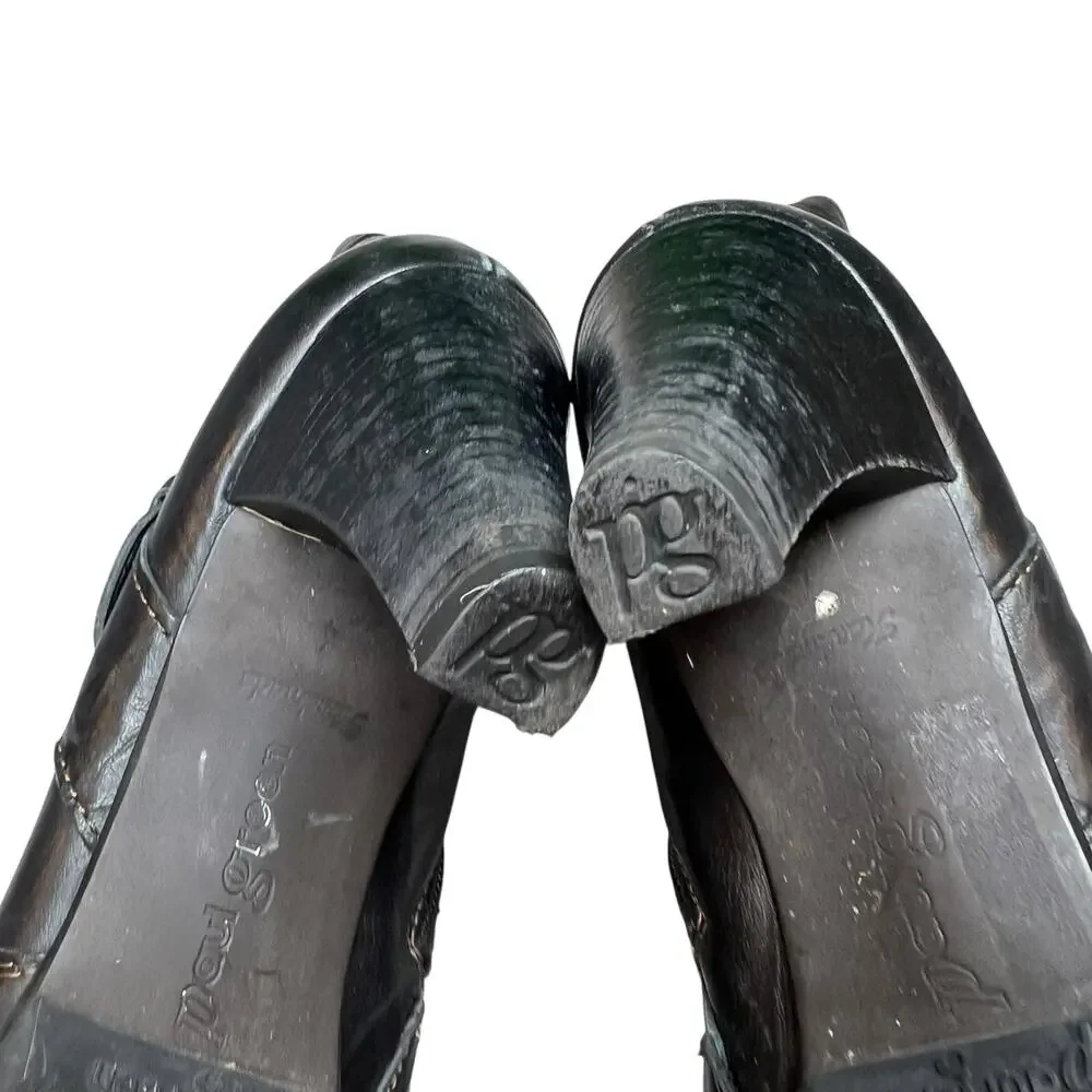Paul Green Harness Boots 6.5 Black Leather Buckle‎ Cuffed Western Ankle Booties